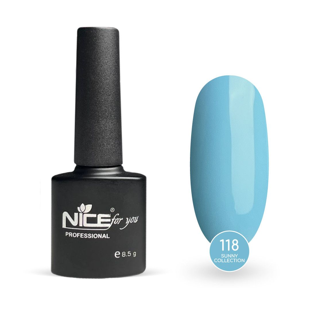 Гель-лак Nice for you Sunny Collection №118 Небесний 8.5 г
