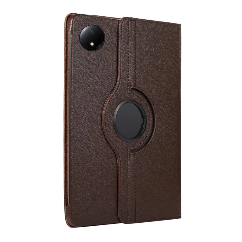 Шкіряний чохол книжка 360 на Xiaomi Redmi Pad SE 8.7" / коричневий