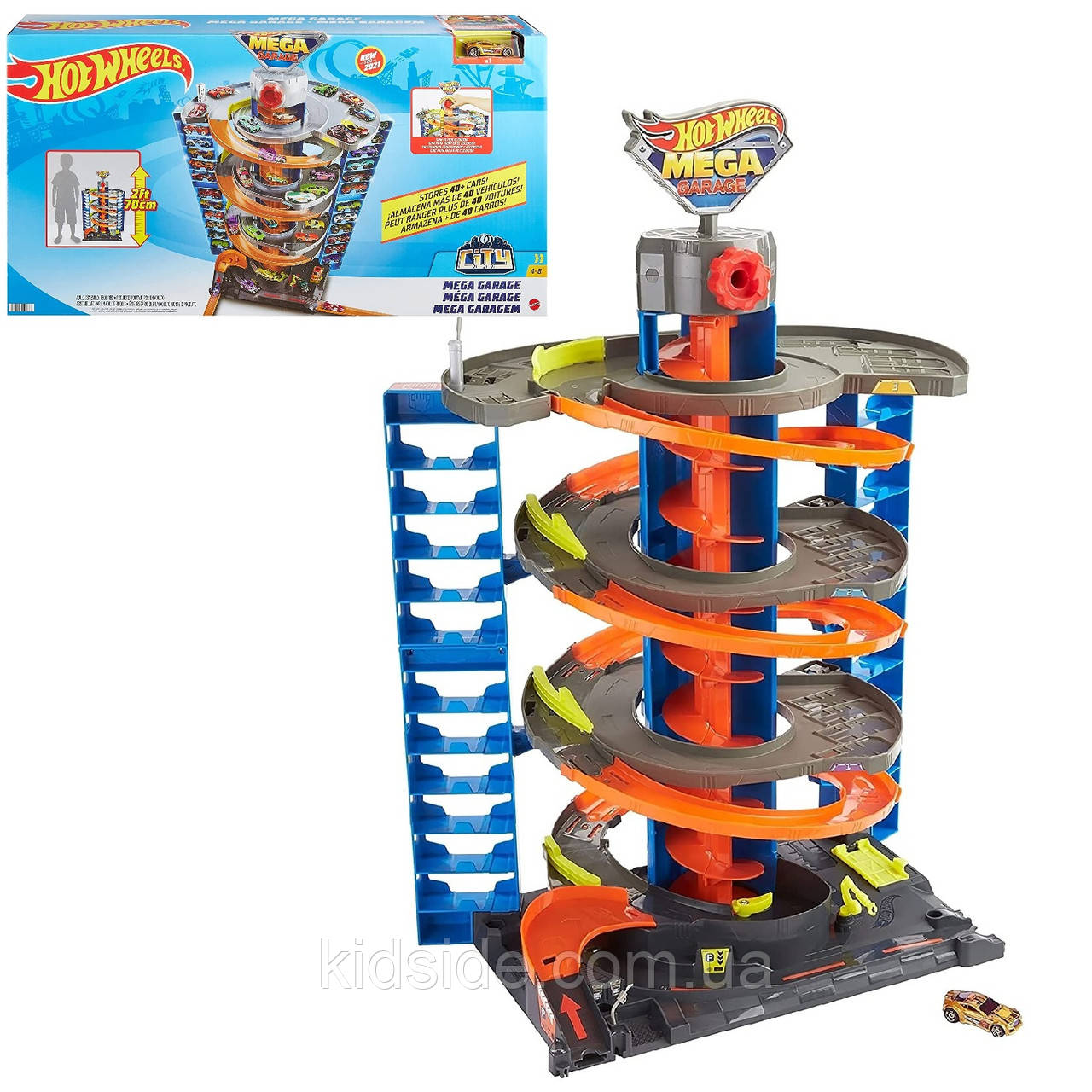 Hot Wheels GTT95 Mega Garage Автотрек Хот Вілс Мегараж для машинок