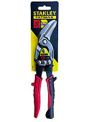 Ножиці по металу 250 мм ліві вигнуті Stanley 2-14-567 для різання сталі, алюмінію, міді