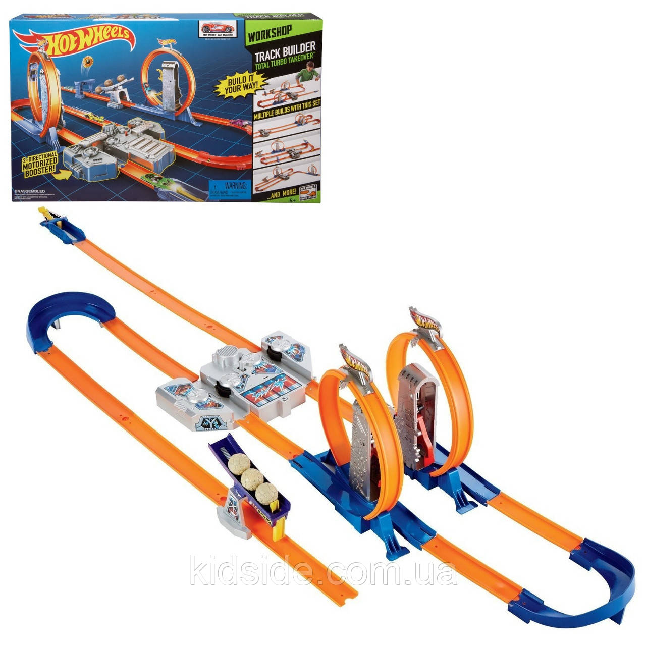 Hot Wheels BGX89 Builder Автотрек Хот Вілс Подвійне прискорення, фото 1