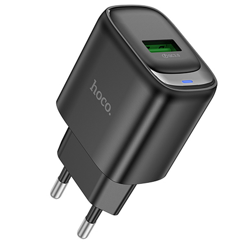 МЗП Hoco C140A Smart QC3.0 18W (1USB-A) Black