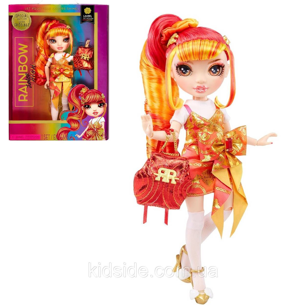 Rainbow High Junior High Laurel De’Vious 590446 Лялька Рейнбоу Хай Лорел ДеВіус