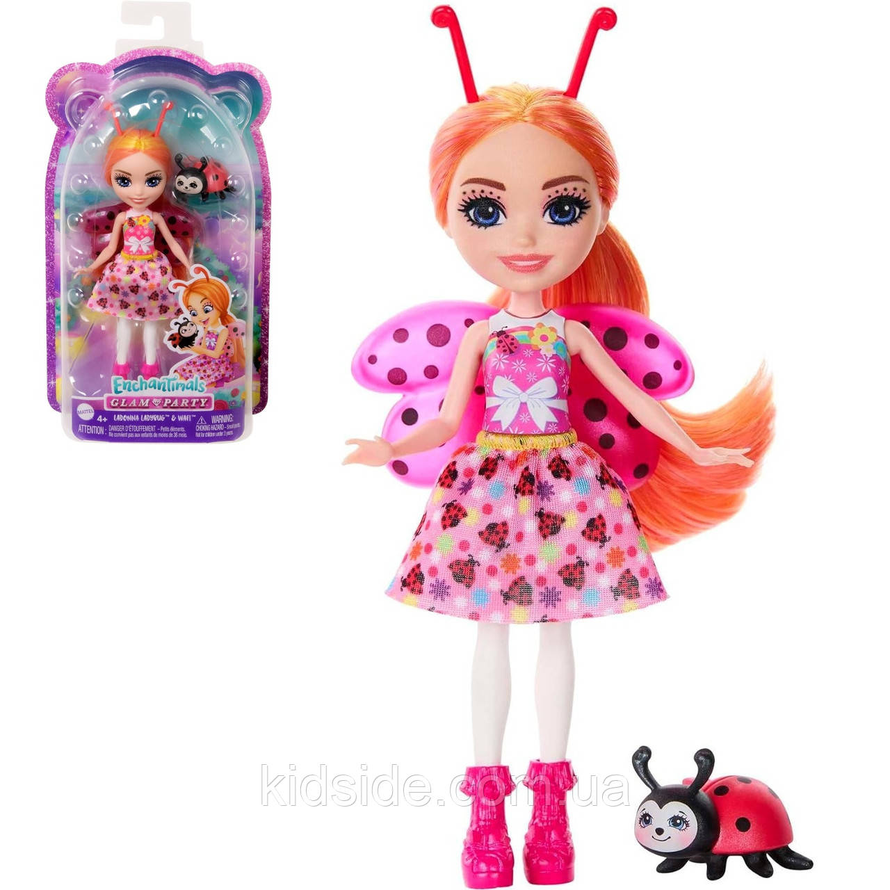 Enchantimals HNT57 Лялька Enchantimals Сонечко Ладона з вихованцем