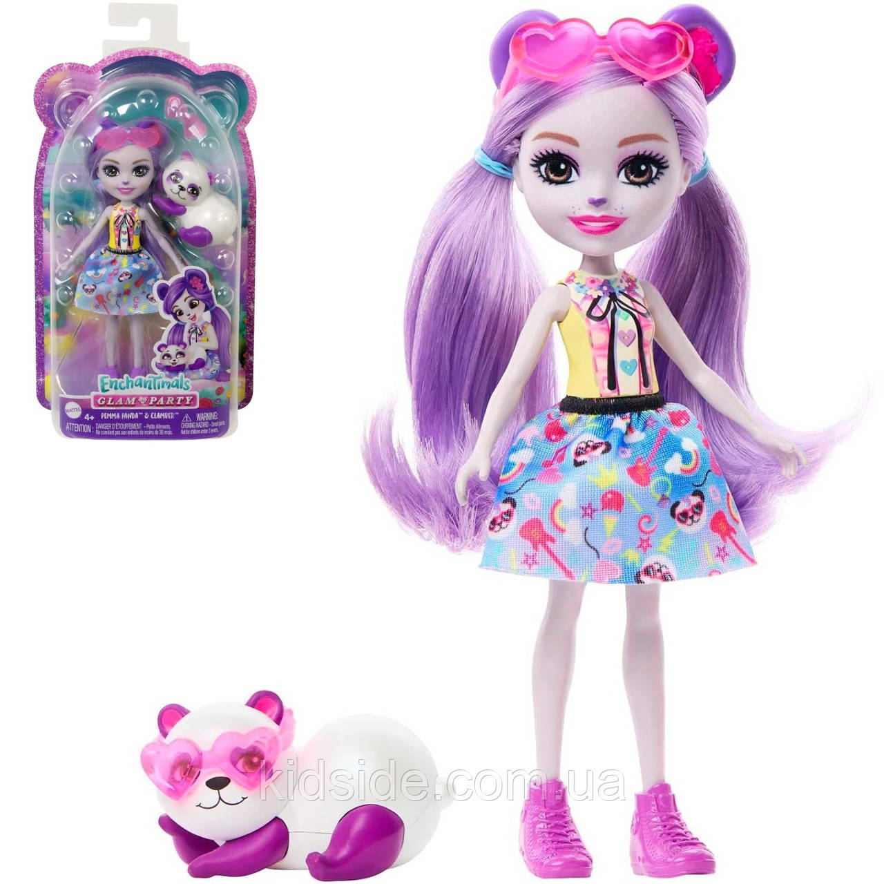 Enchantimals HNT58 Лялька Enchantimals Панда Пемма з вихованцем