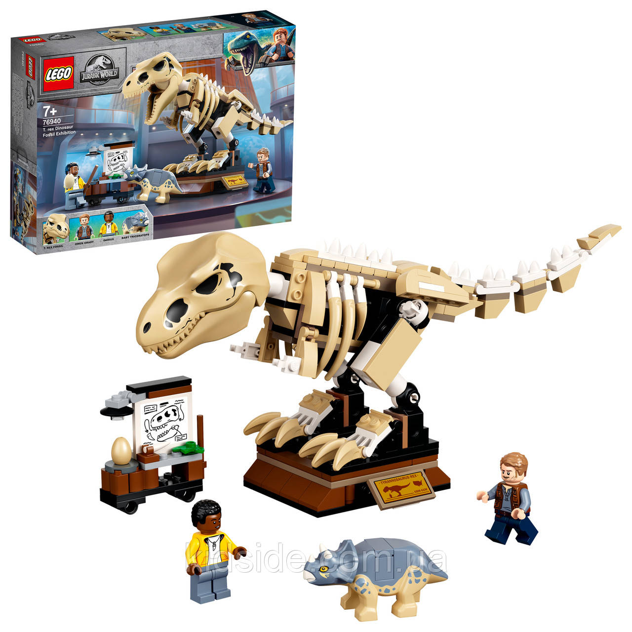 LEGO Jurassic World 76940 Скелет тиранозавра на виставці