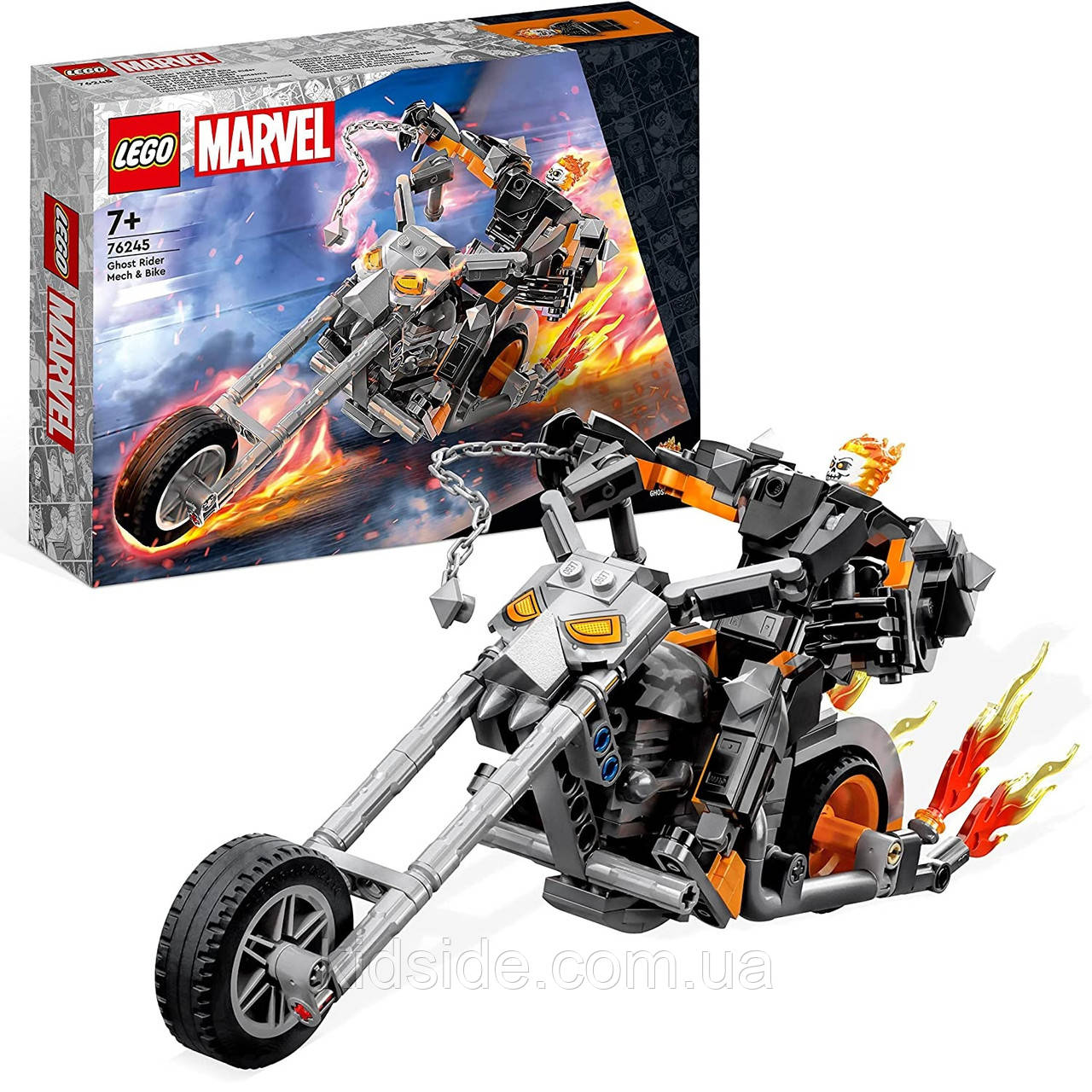 LEGO Marvel 76245 Примарний гонщик: робот і мотоцикл