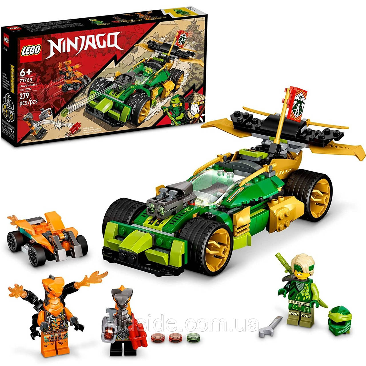 LEGO Ninjago 71763 Перегоновий автомобіль ЕВО Ллойда