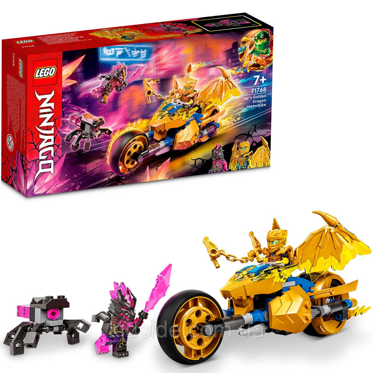 LEGO Ninjago 71768 Мотоцикл Джея Золотий дракон