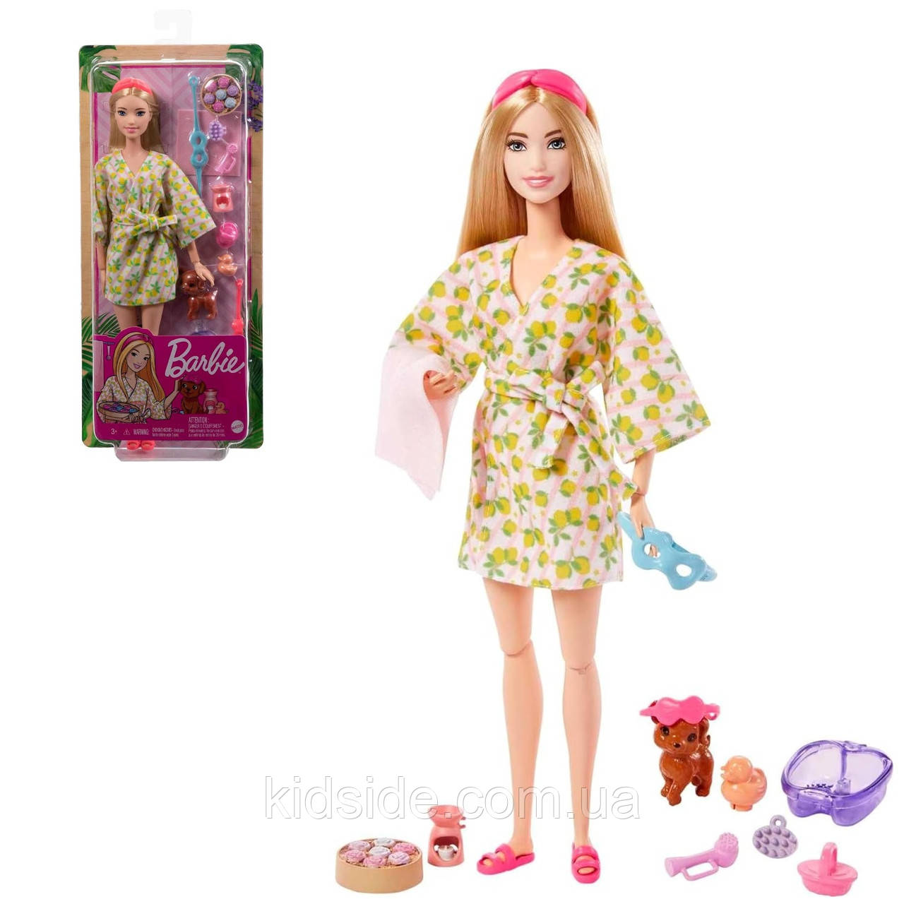 Barbie Self-Care HKT90 Лялька Барбі Догляд за собою День СПА
