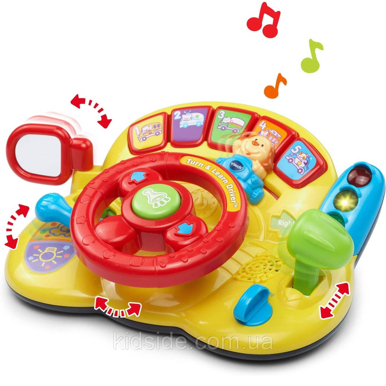 VTech Turn and Learn Driver 80-166601 Інтерактивна іграшка Кермо
