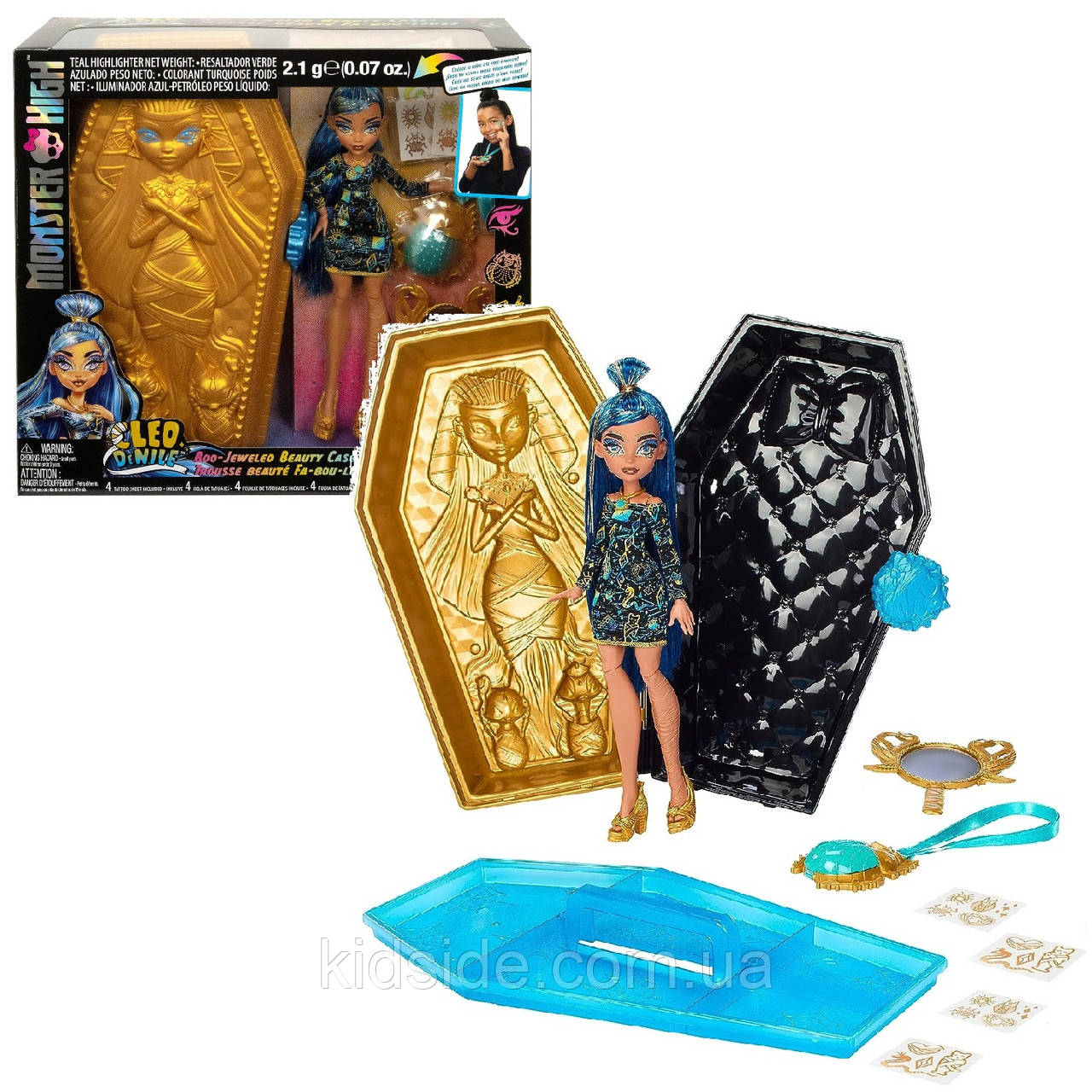 Monster High Cleo De Nile HNF72 Лялька Монстр Хай Клео де Ніл Золотий саркофаг