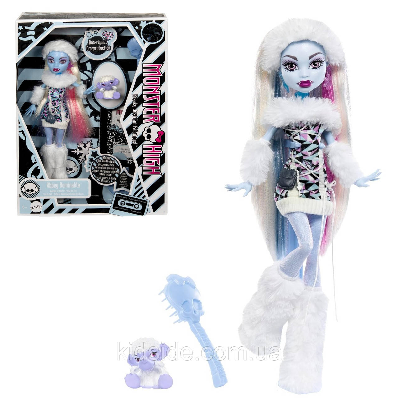 Monster High Abbey Bominable HRP85 Лялька Монстр Хай Еббі Бомінейбл Репродукція Пошкоджено коробку