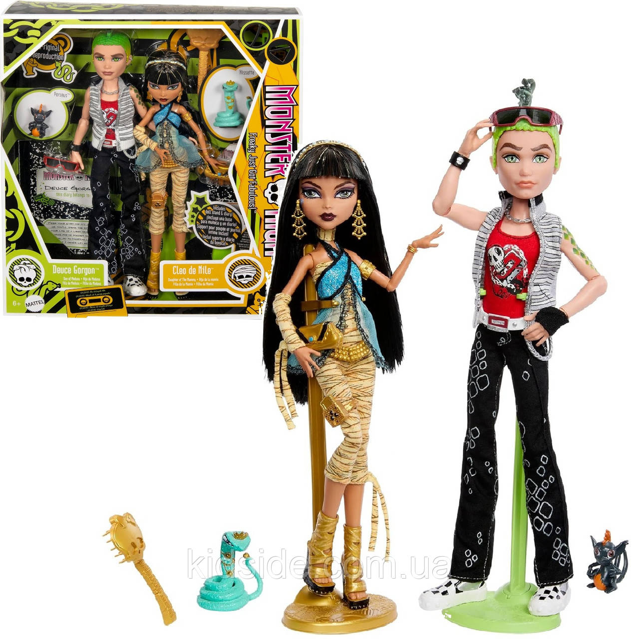 Monster High Cleo Deuce HRP86 Набір ляльок Монстр Хай Клео де Ніл і Д'юс Горгон Репродукція