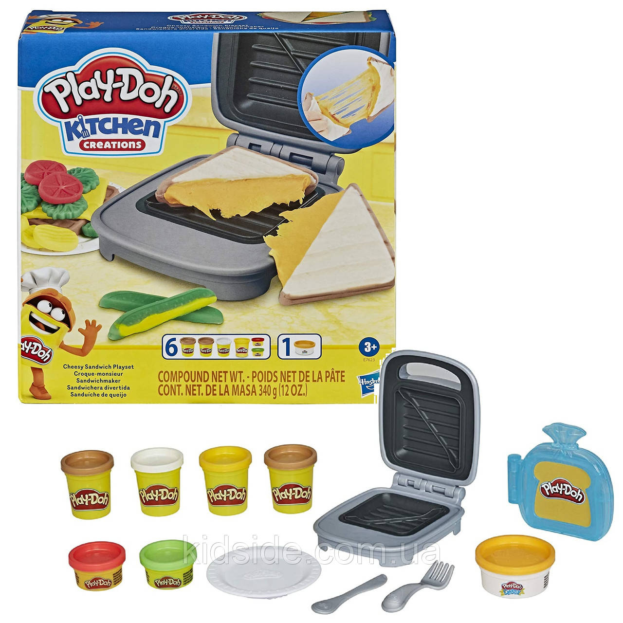 Play-Doh E7623 Плей-До набір пластиліну Сирий сендвіч