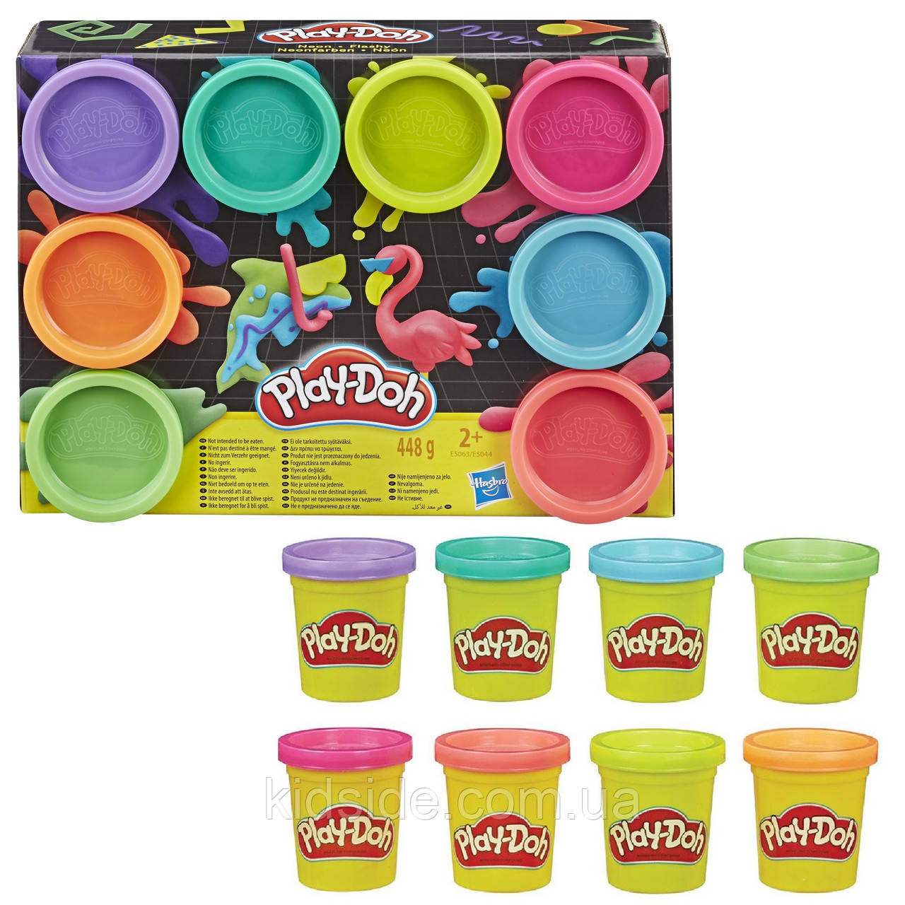 Play-Doh E5063 Плей-До набір пластиліну 8 кольорів Неон