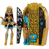 Monster High Cleo De Nile HXH86 Лялька Монстр Хай Клео де Ніл Шафа з секретами, фото 2