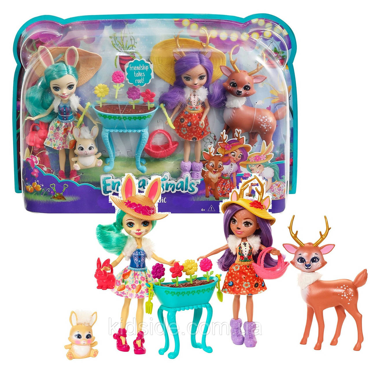 Enchantimals FDG01 Набір Магічний сад і ляльки Флаффи і Данэсса, фото 1