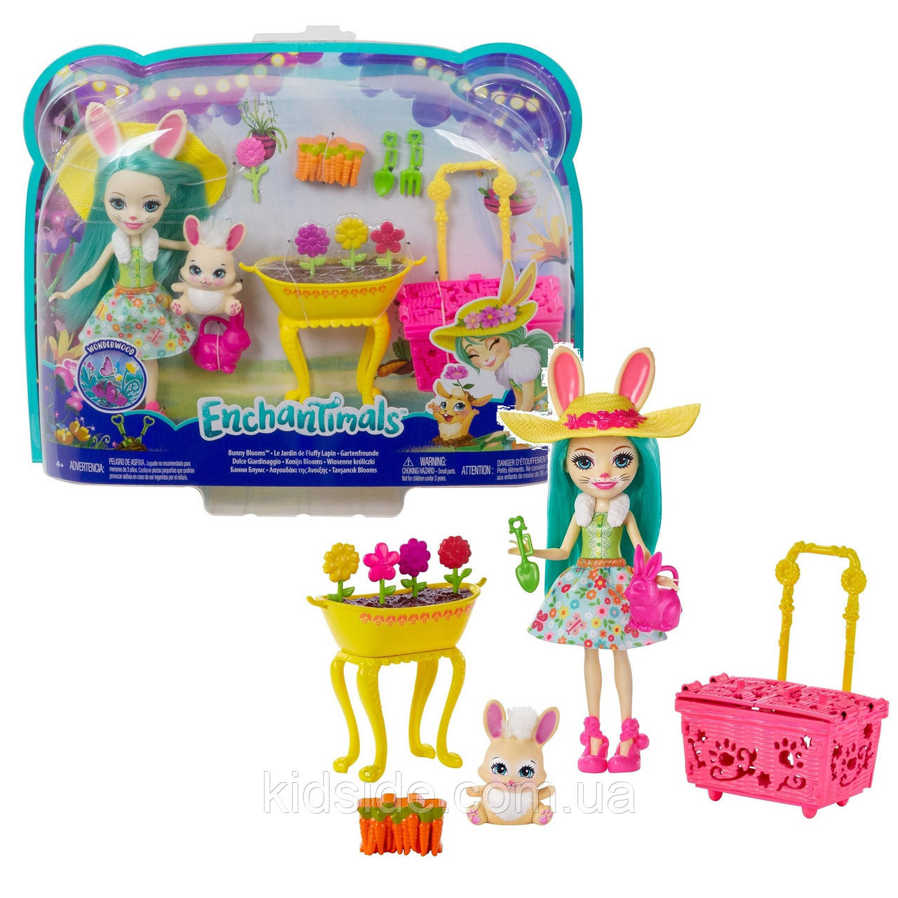Enchantimals GJX33 Набір Чарівний сад і лялька кролик Флаффи, фото 1
