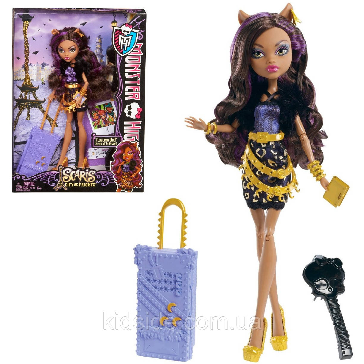 Monster High Clawdeen Wolf Y0379 Лялька Монстр Хай Клодін Вульф Подорож у Скариж, фото 1