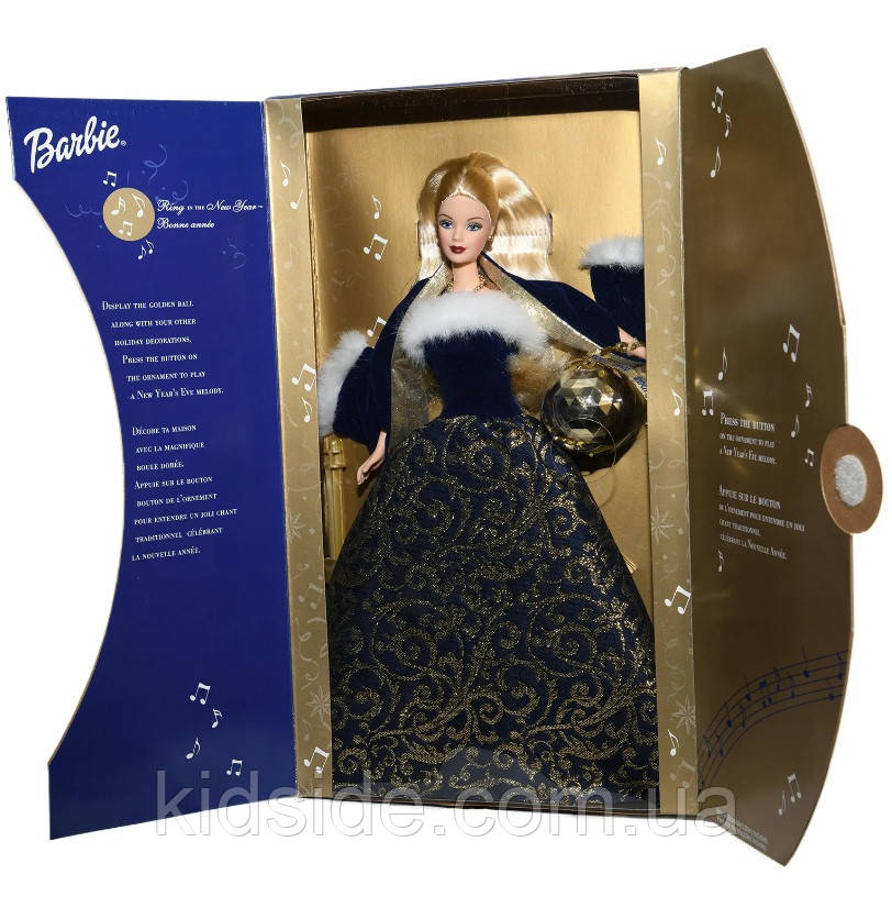 Barbie Ring In The New Year 52742 Лялька Барбі Колекційна Новорічна кулька 2001, фото 1