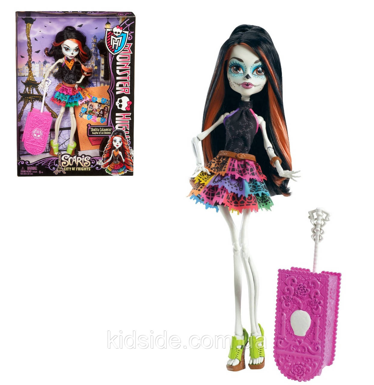 Monster High Skelita Calveras Y0377 Лялька Монстр Хай Скеліта Калаверас Подорож у Скариж