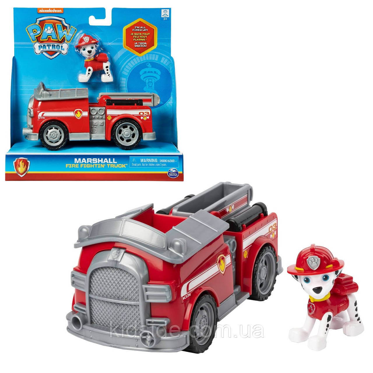 Paw Patrol Marshall Spin Master 20127061 Щенячий патруль Маршал і Пожежна машина, фото 1