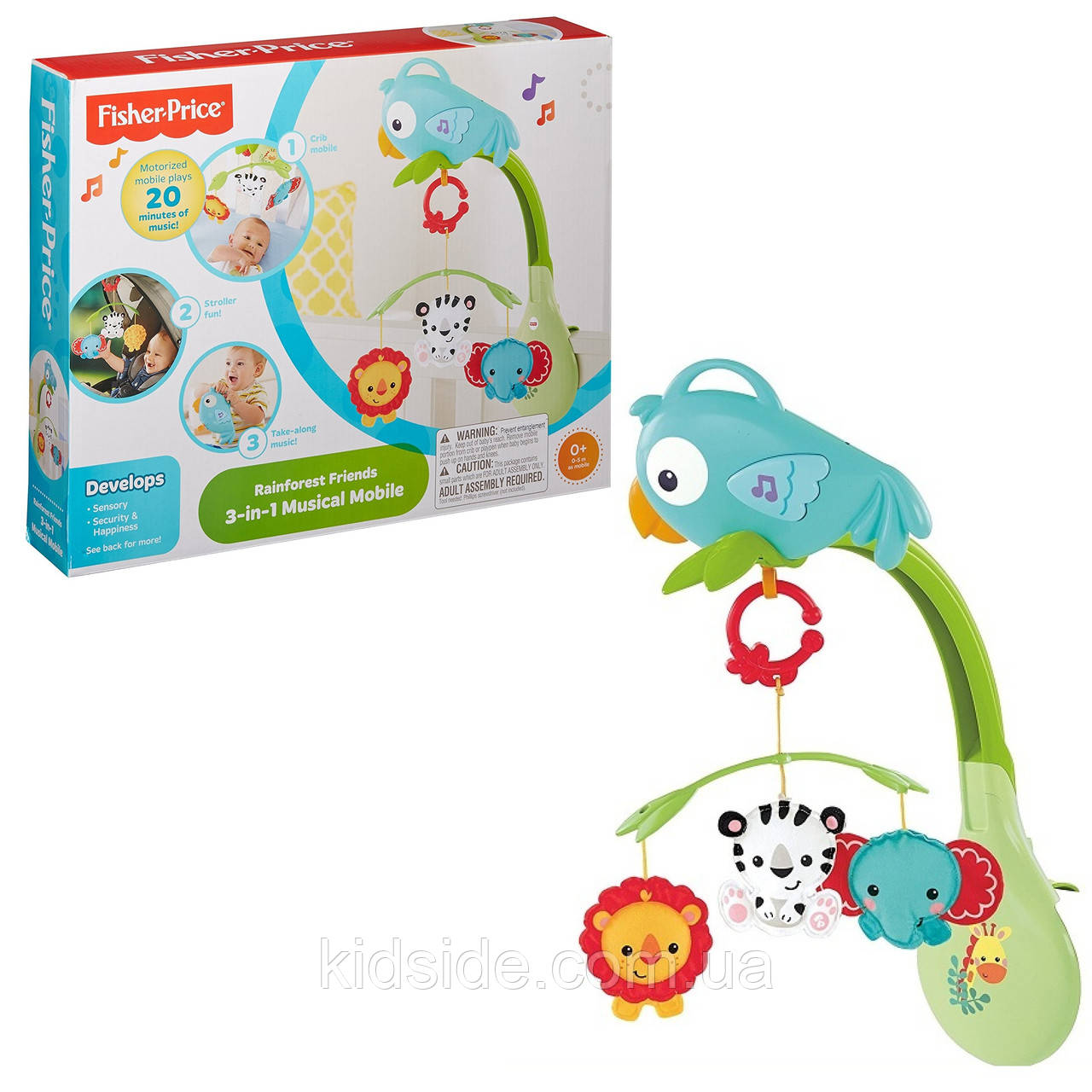 Fisher Price CHR11 Мобіль музичний Тропічні друзі