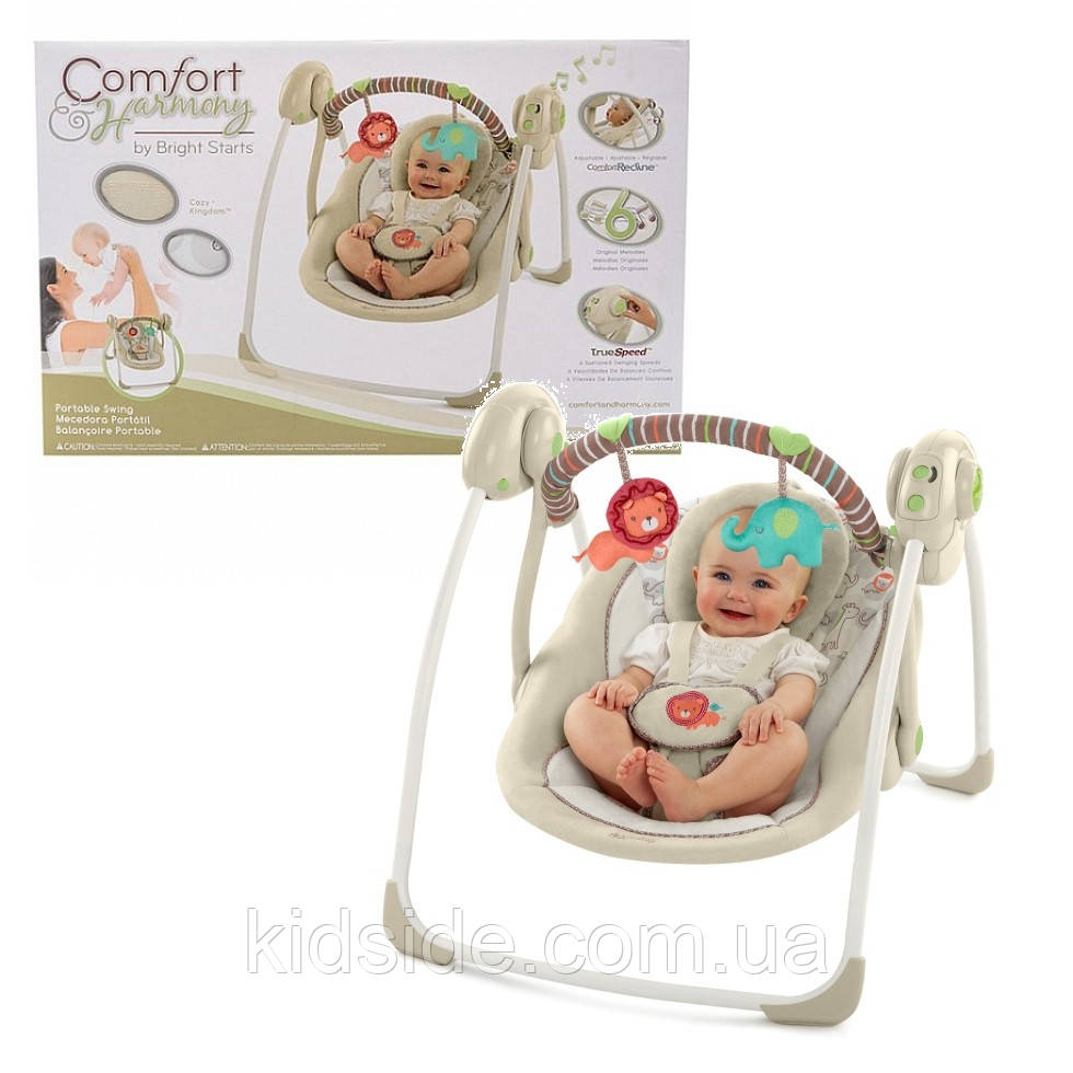 Bright Starts 60194 Крісло гойдалка Комфорт і гармонія бежева, фото 1