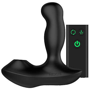 Масажер простати Nexus Revo Air з вакуумним стимулятором промежини та головкою, що обертається Bomba💣