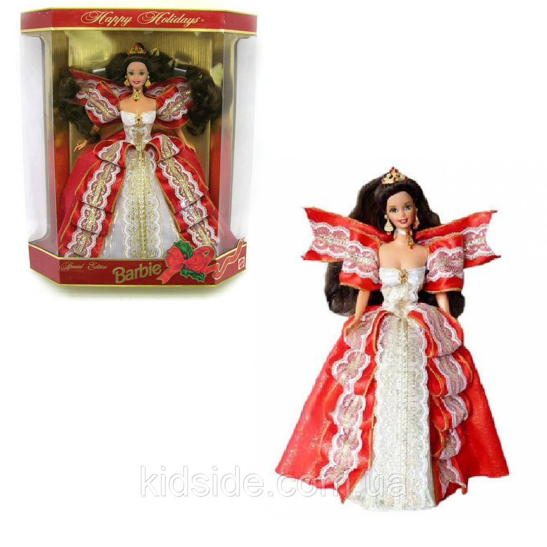 Barbie Happy Holidays 17832 Лялька Барбі Колекційна Щасливого Різдва 1997, фото 1