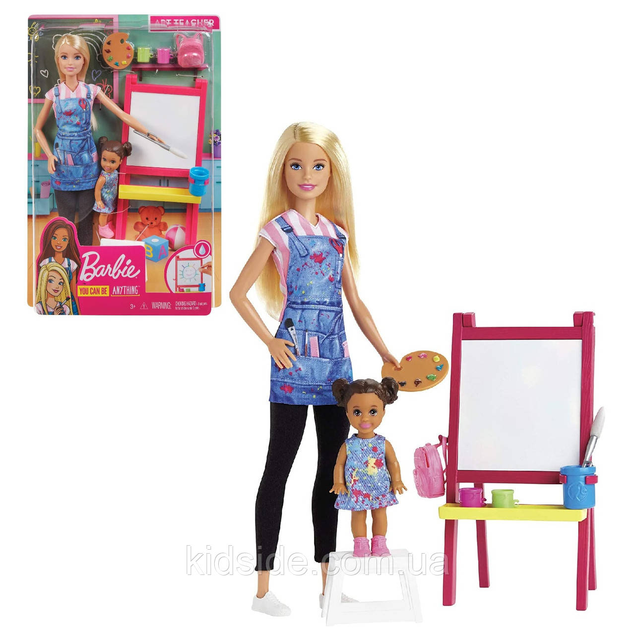 Barbie Art Teacher GJM29 Лялька Барбі Вчитель малювання, фото 1