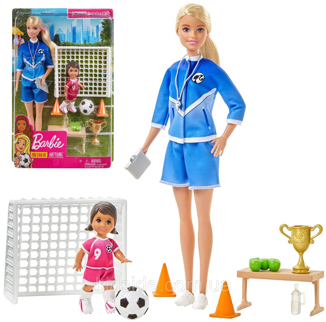 Barbie Soccer Coach GLM47 Лялька Барбі Футбольний тренер