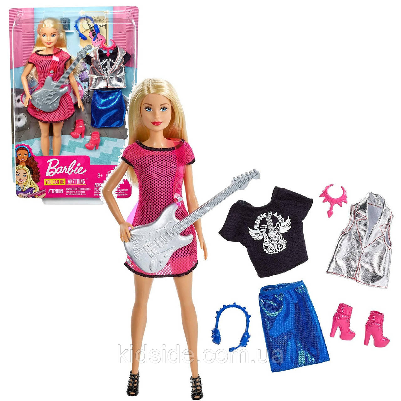 Barbie Musician Mattel GDJ34 Лялька Барбі Музикант Рок зірка