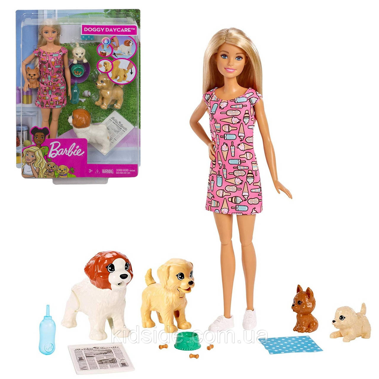 Barbie Doggy Daycare FXH08 Лялька Барбі Щенячий дитячий садок