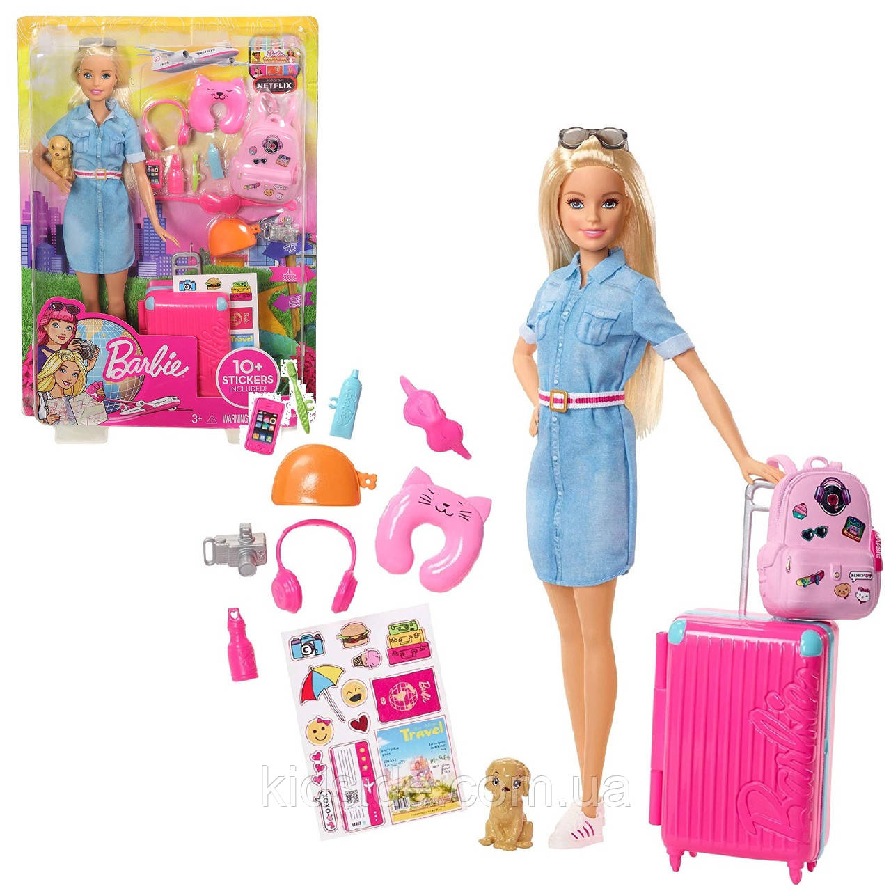 Barbie Travel FWV25 Лялька Барбі Мандрівниця