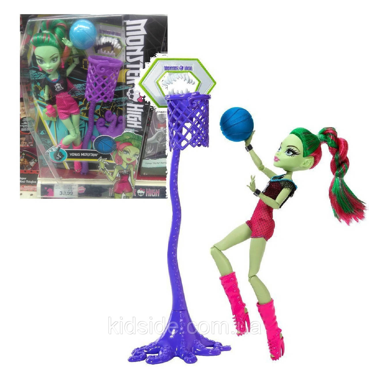Monster High Venus McFlytrap DXY08 Лялька Монстр хай Венера МакФлайтрап Каскетбол