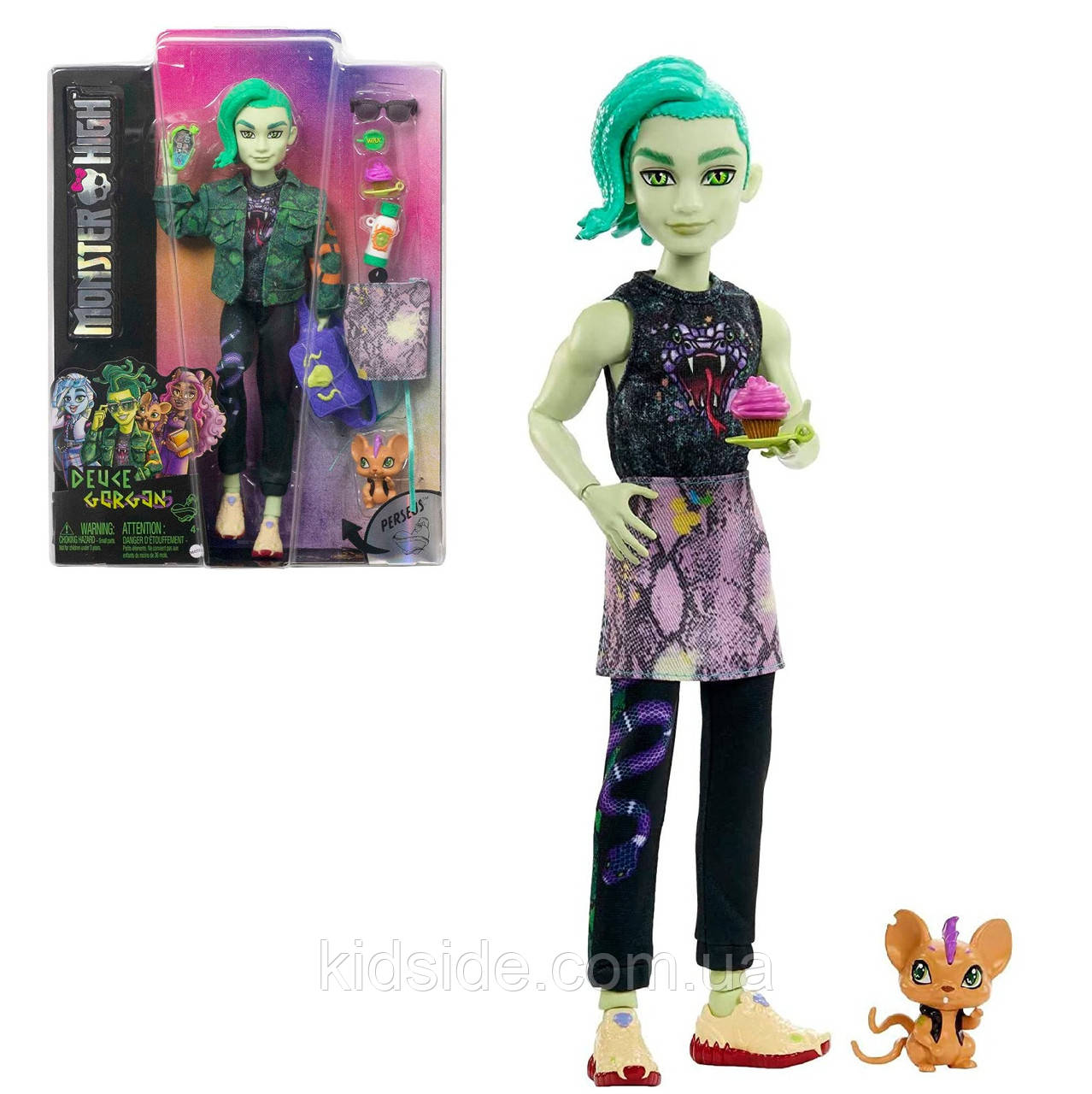 Monster High Deuce Gorgon HHK56 Лялька Монстр Хай Д'юс Горгон Базовий, фото 1
