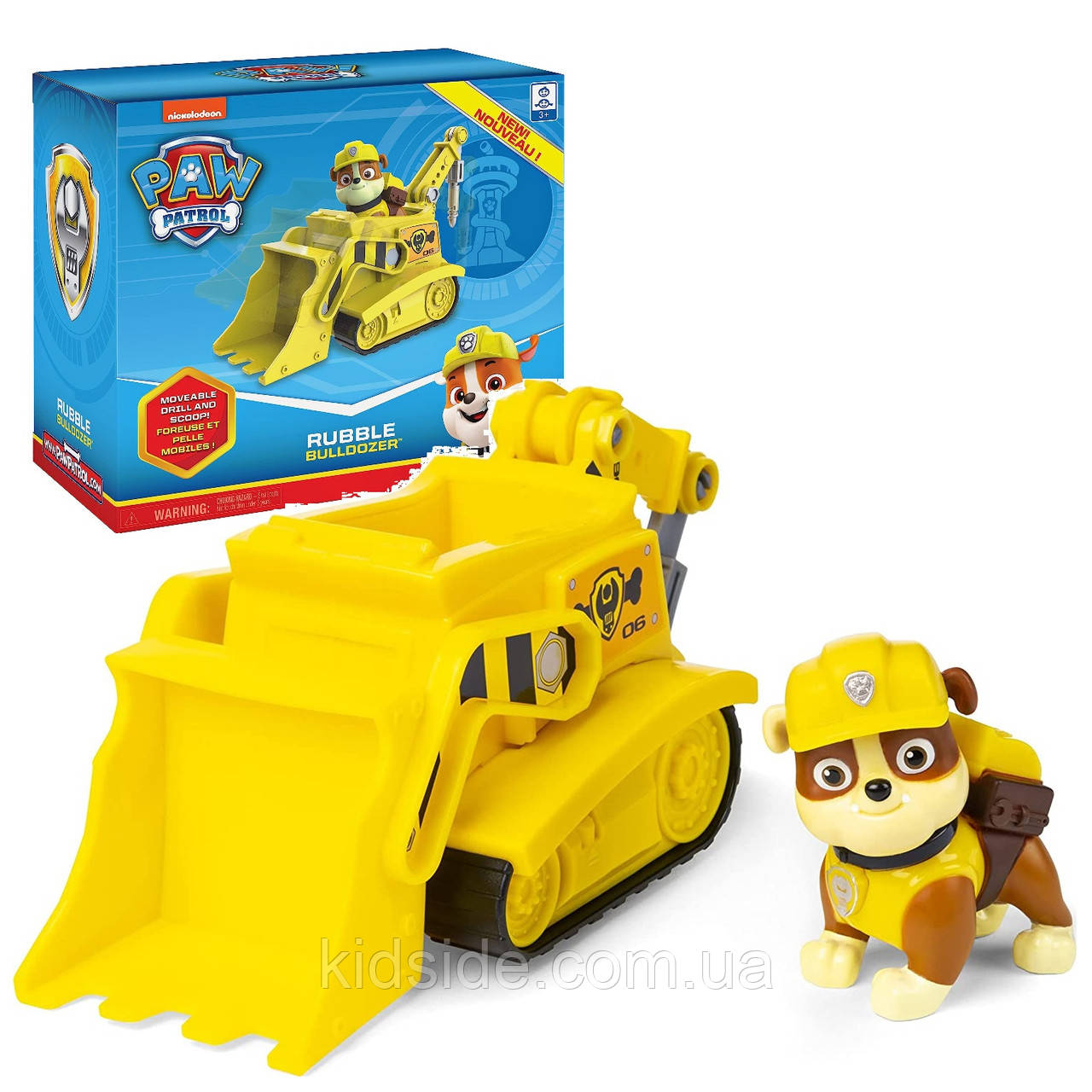 Paw Patrol Rubble Spin Master 6054970 Щенячий патруль Кріпиш і Бульдозер