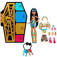 Monster High Cleo De Nile HKY63 Лялька Монстр хай Клео де Ніл Шафа з секретами