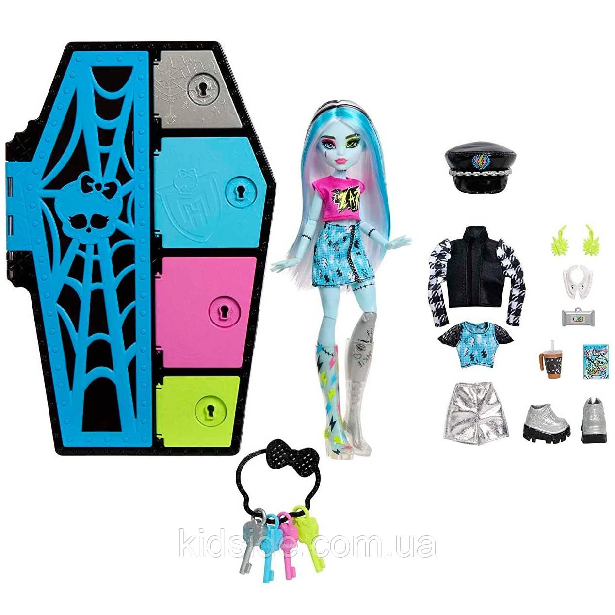 Monster High Frankie Stein HKY62 Лялька Монстр Хай Френкі Штейн Шафа з секретами