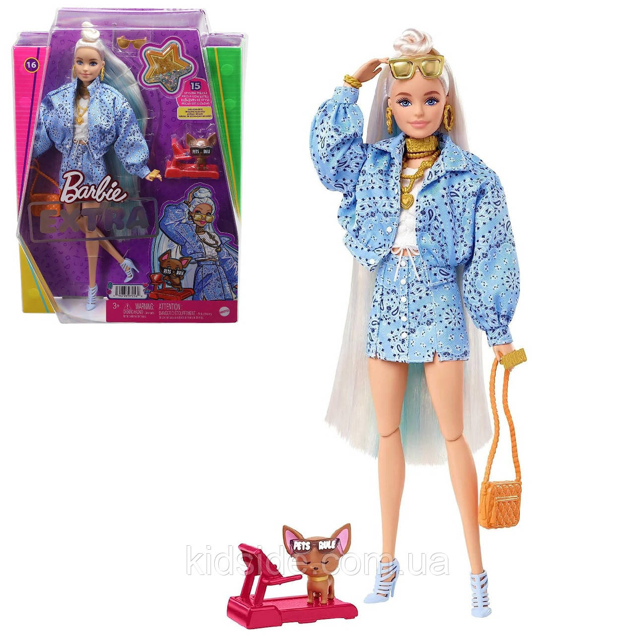 Barbie Extra HHN08 Лялька Барбі Екстра в джинсовій куртці