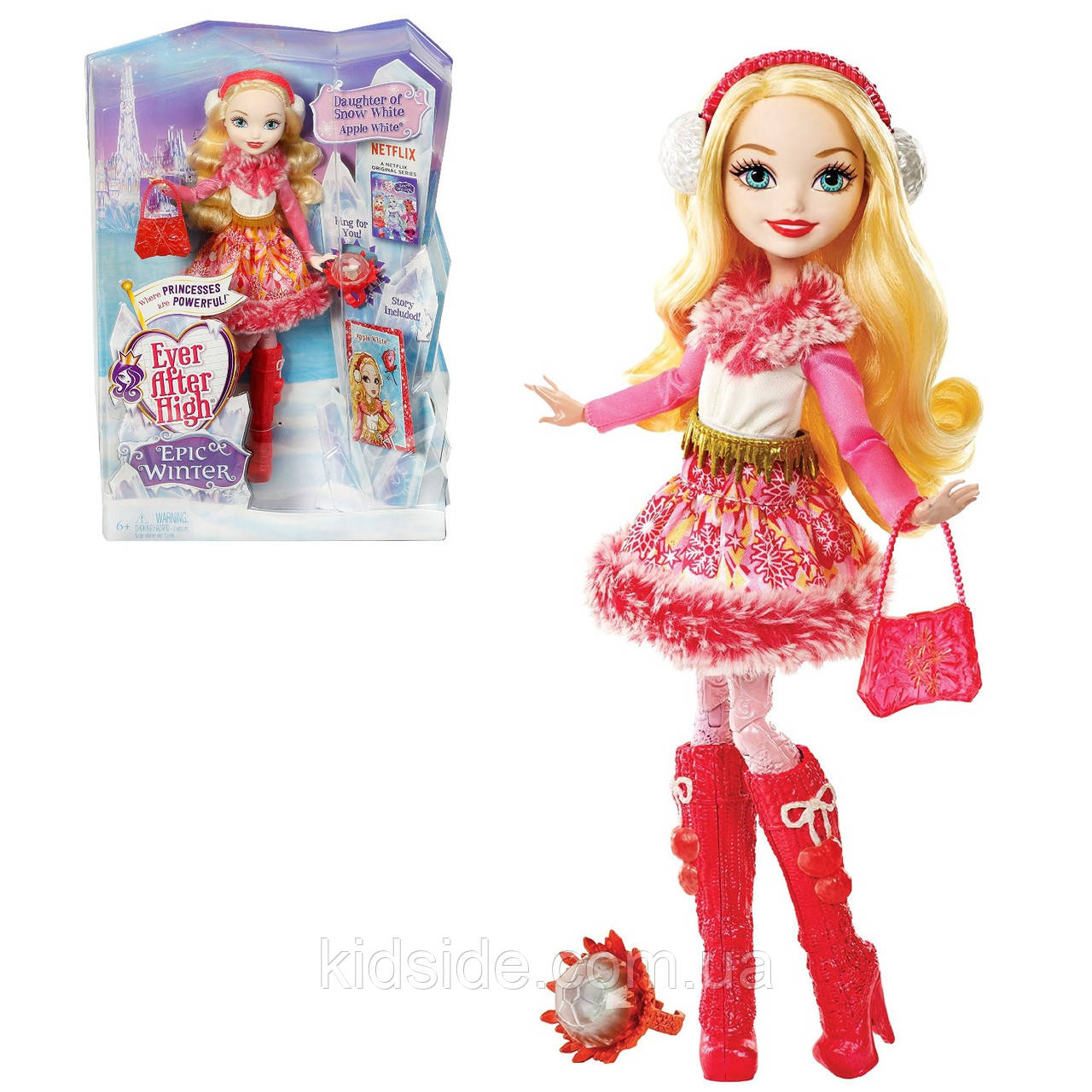 Ever After High Apple White DPG88 Лялька Евер Афтер Хай Епл Уайт Епічна Зима, фото 1