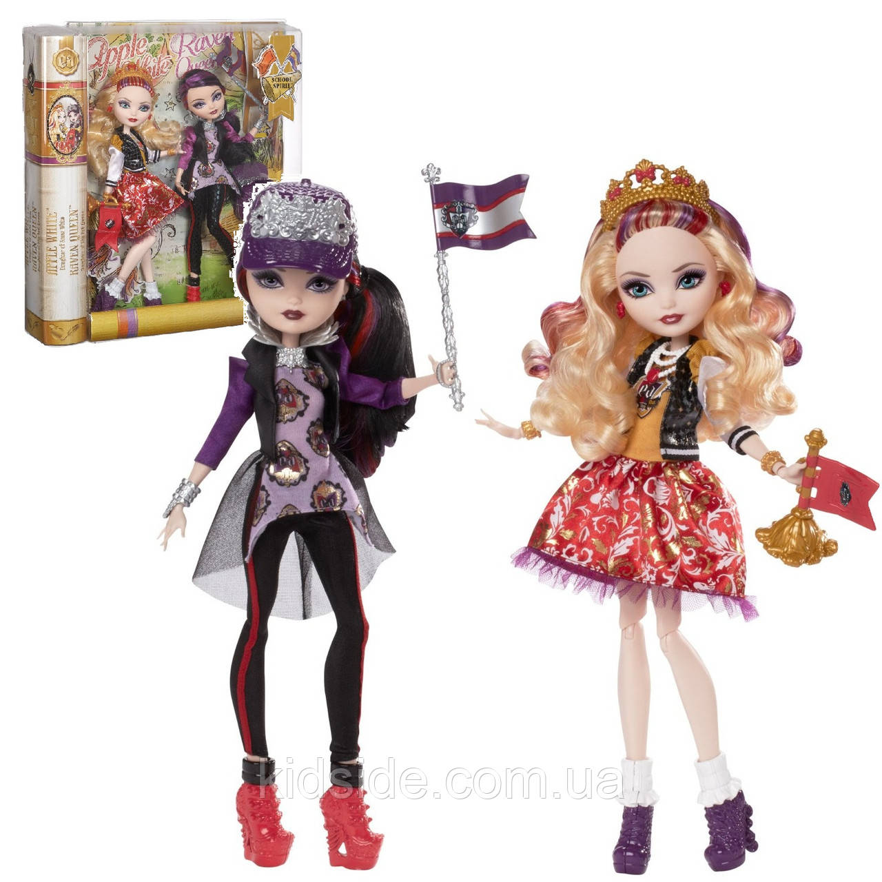 Ever After High Apple and Raven CJF67 Набір ляльок Евер Афтер Хай Рейвен та Епл Шкільний дух