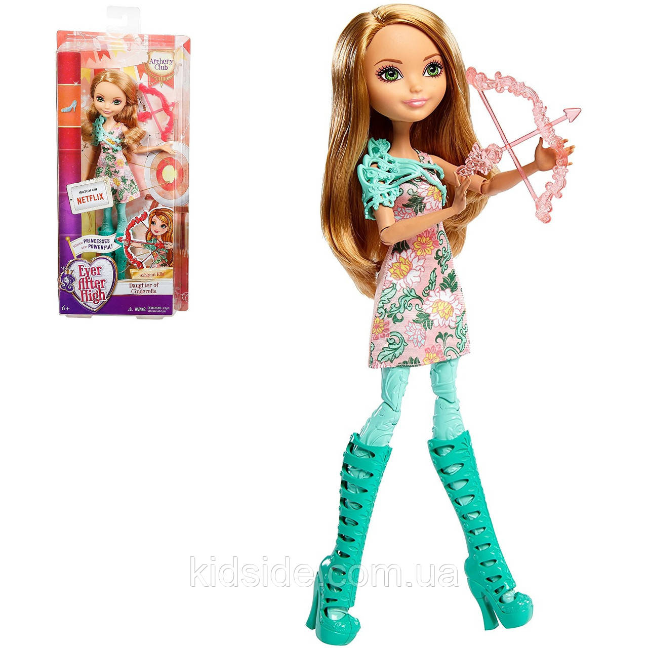 Ever After High Ashlynn Ella DVH79 Лялька Евер Афтер Хай Ешлін Елла Стрільба з Лука, фото 1