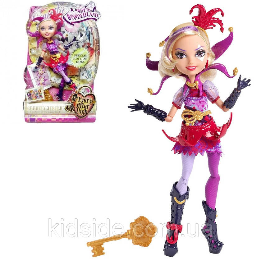 Ever After High Courtly Jester DHD78 Лялька Евер Афтер Хай Кортлі Джестер Дорога в Країні Чудес