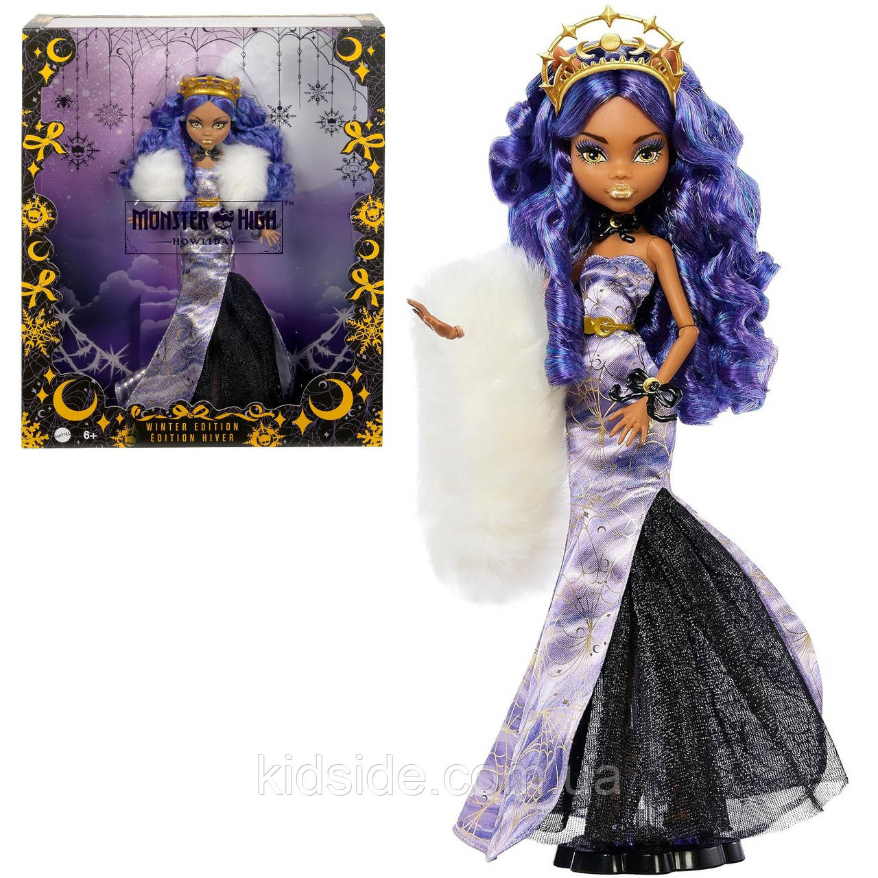 Monster High Clawdeen Wolf HNF97 Лялька Монстр Хай Клодін Вульф Святкова зимова