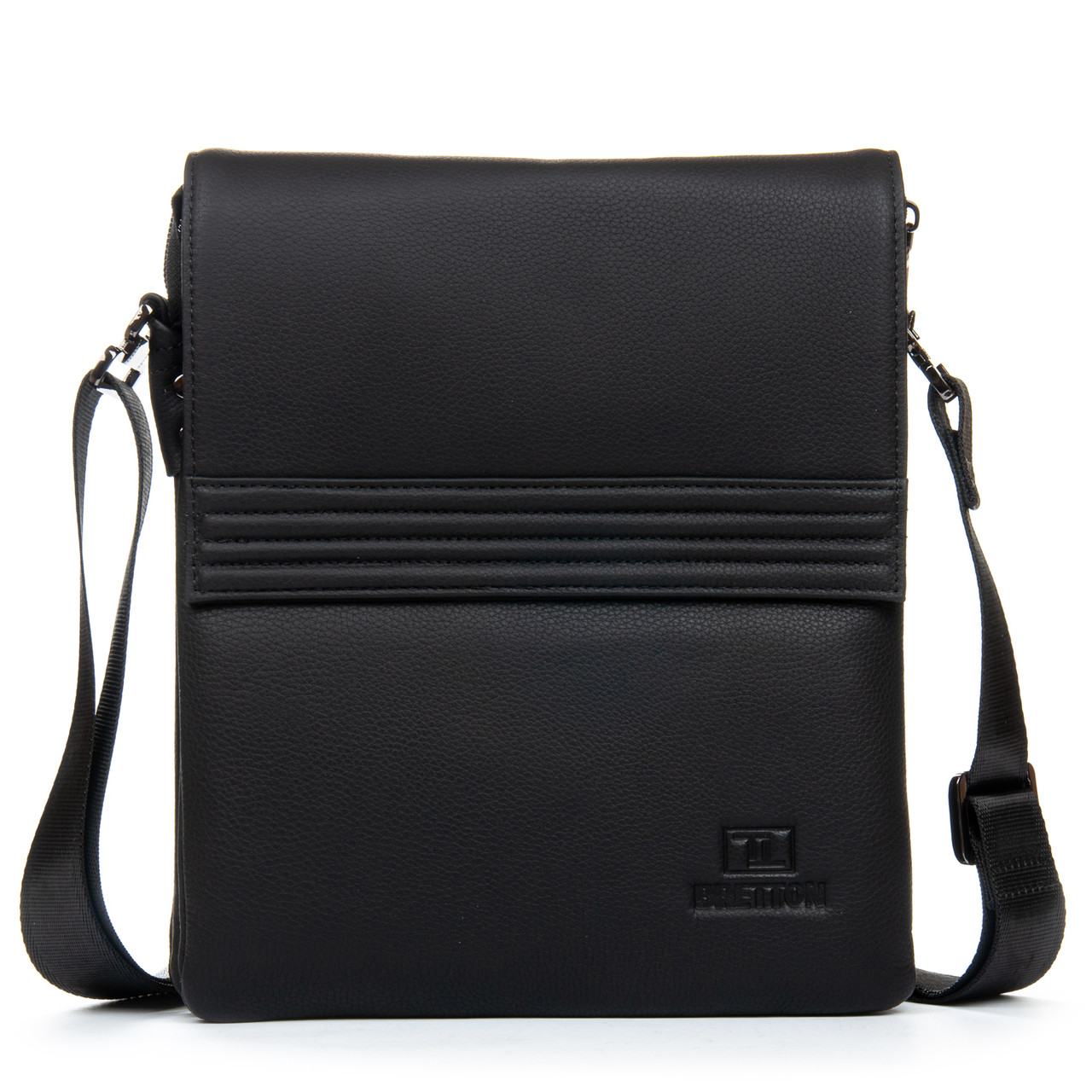 Сумка-планшет чоловіча шкіряна BRETTON 3796-3 black