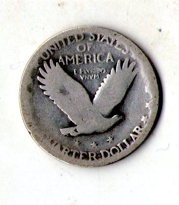 США ¼ долара, 1917-1930 Standing Liberty Quarter срібло №2314