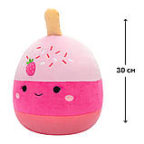 М'яка іграшка Squishmallows – Полуничний кейк-поп Пама (30 cm), фото 3